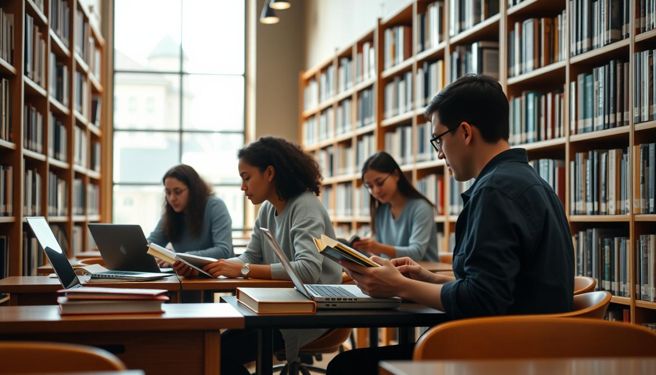 Student developing practical and academic skills